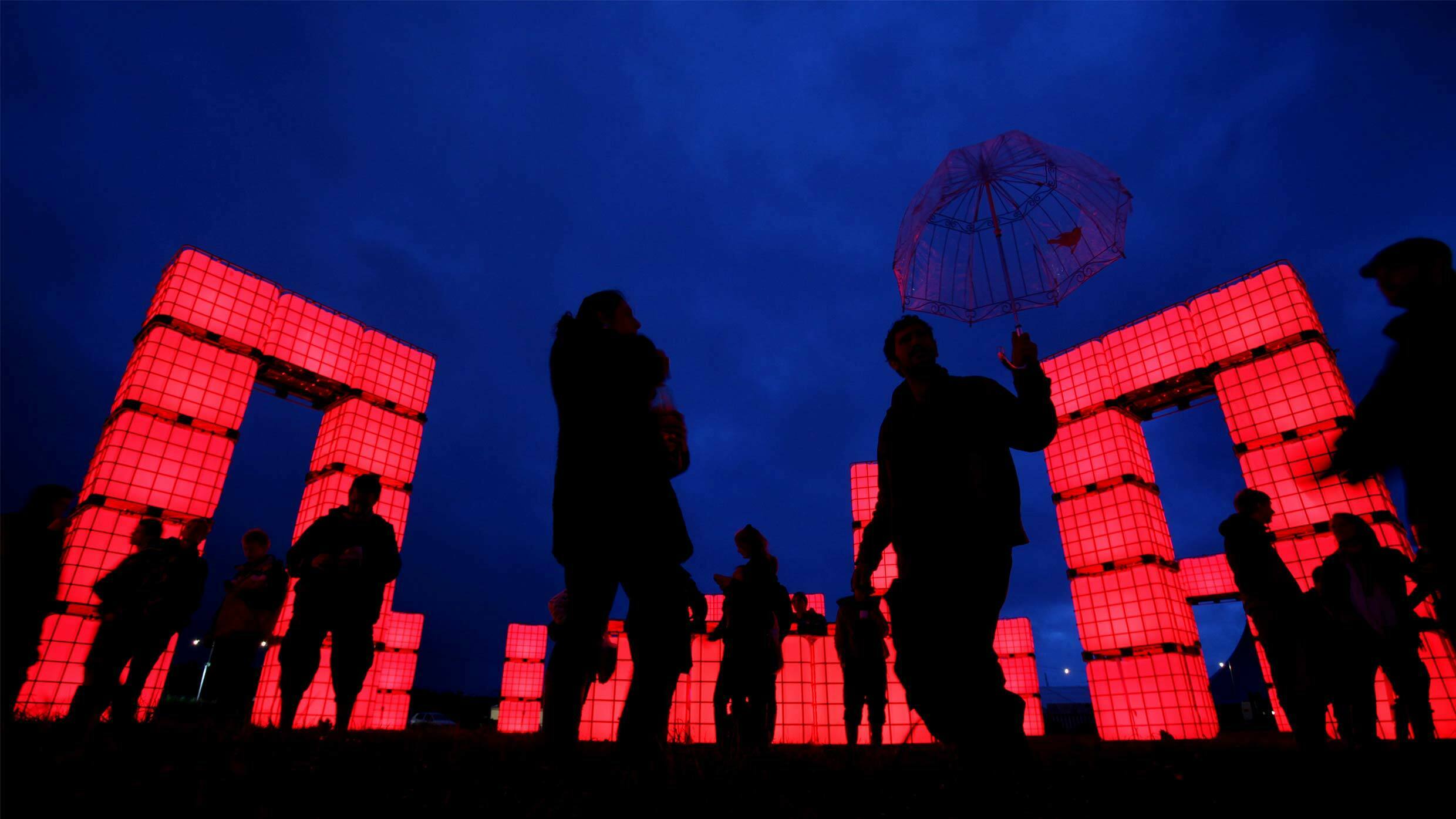 Cubes 'Cubehenge' @ Glastonbury Festival, Pilton, Somerset