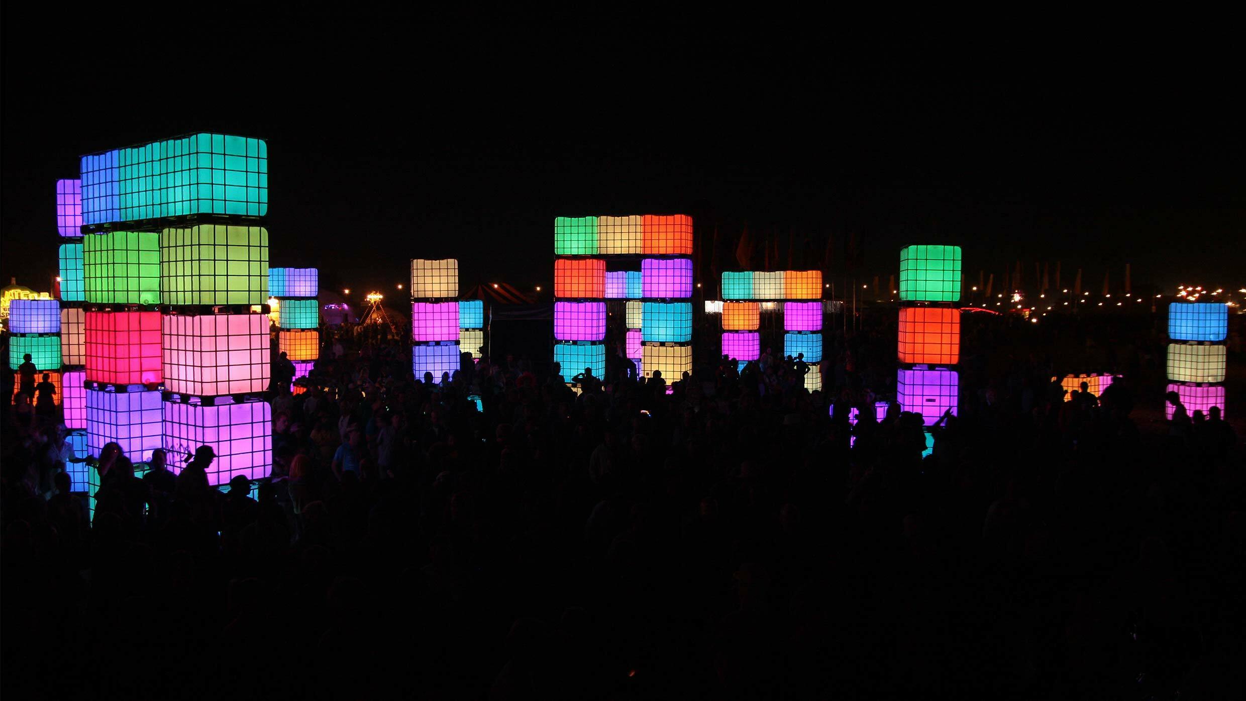 Cubes 'Cubehenge' @ Glastonbury Festival, Pilton, Somerset