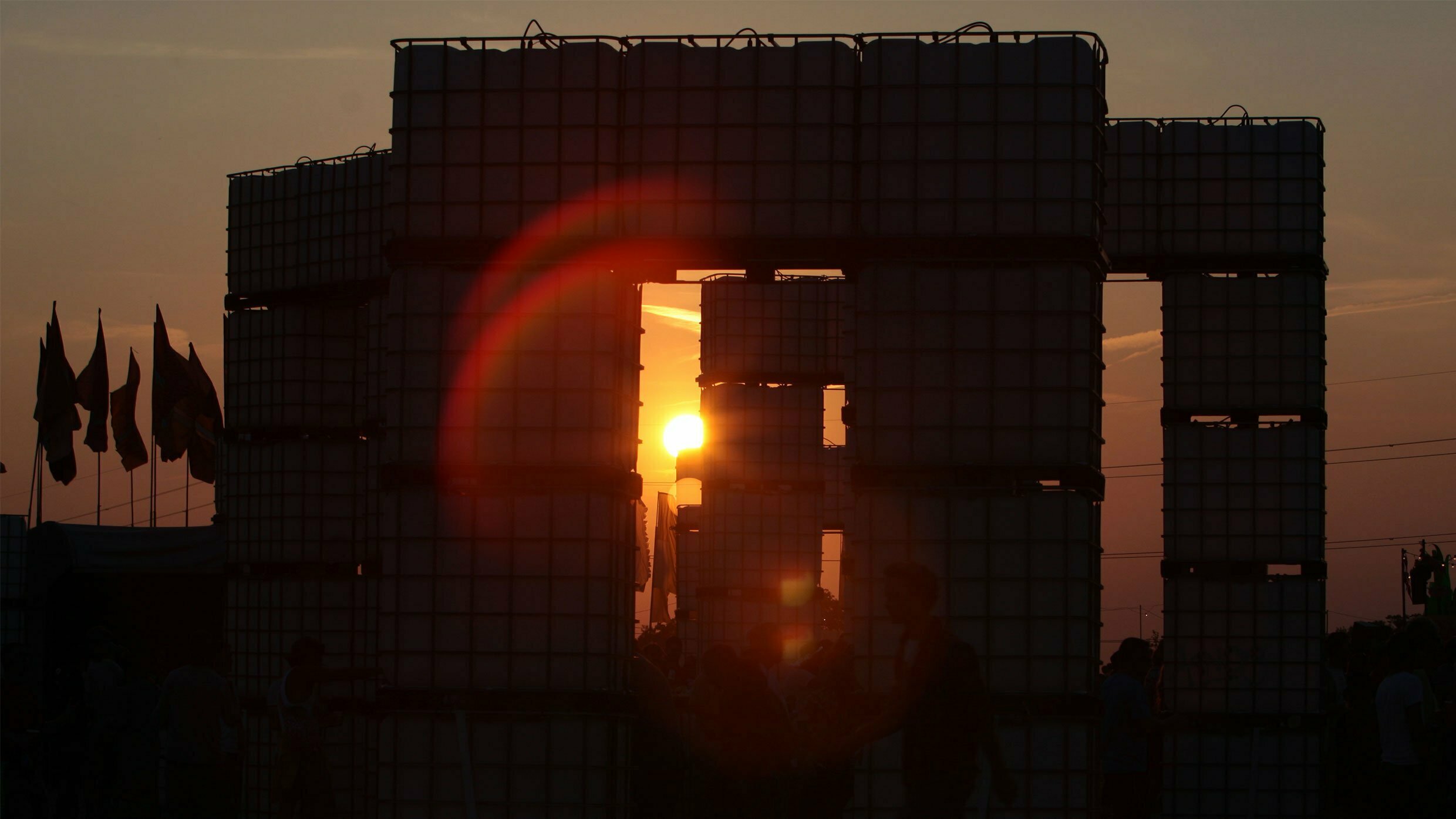Cubes 'Cubehenge' @ Glastonbury Festival, Pilton, Somerset
